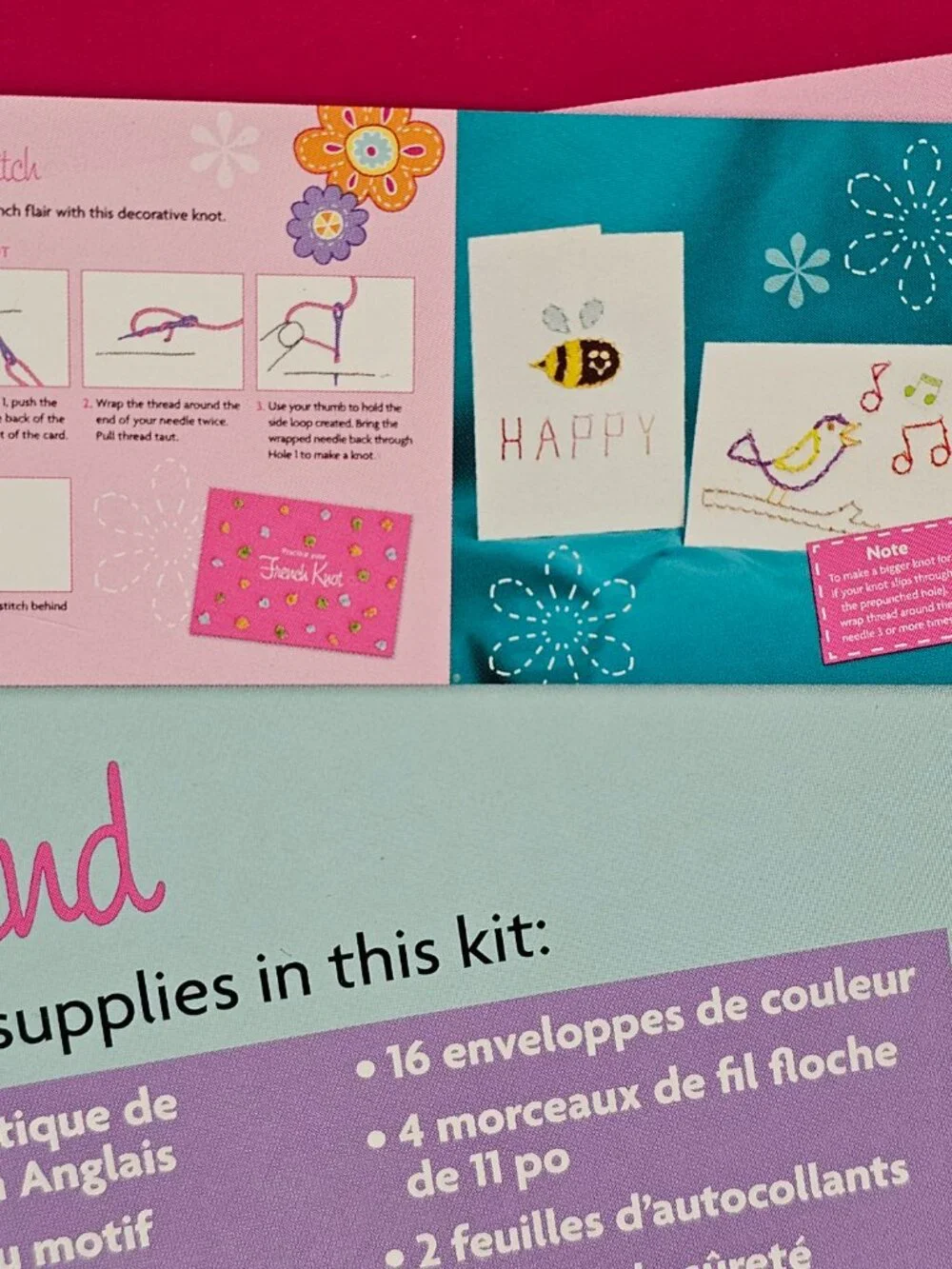 New American Girl Doll Activity Book Art Kit Create Stitch Send Card Embroidery